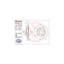 Гальмівний диск Brembo 09.B974.11