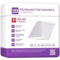 Пелюшки для малюків 2B Поглинальні 60х60 см 30 шт. (7640341150892)