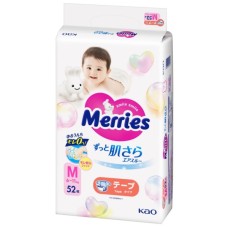 Підгузки Merries Розмір M (6-11 кг) 52 шт (4901301437716)