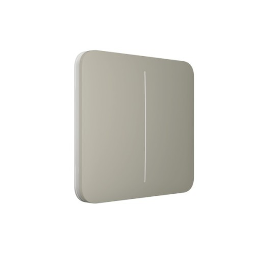 Накладна панель Ajax SoloButton 2-gang /Оливковий (SoloButton 2-gang /Olive)