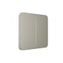 Накладна панель Ajax SoloButton 2-gang /Оливковий (SoloButton 2-gang /Olive)