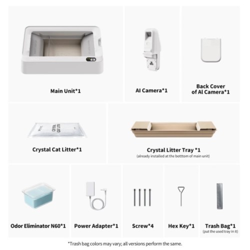 Туалет для котів Petkit Purobot Crystal Duo (P9905)