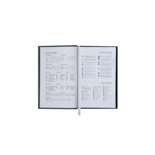 Тижневик Buromax недатований Amazonia А6 з шт. шкіри на 288 сторінок Чорний (BM.2612-01)