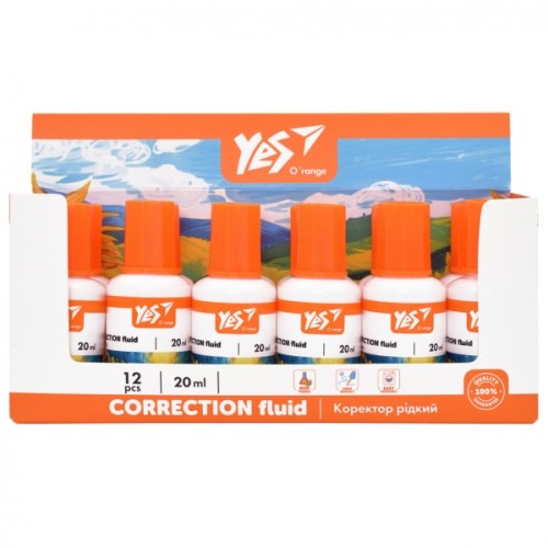 Коректор Yes з пензликом Orange Line 20 мл (340112)