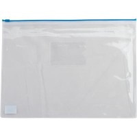 Папка на блискавці Buromax А5, plastic zipper blue (BM.3947-02)