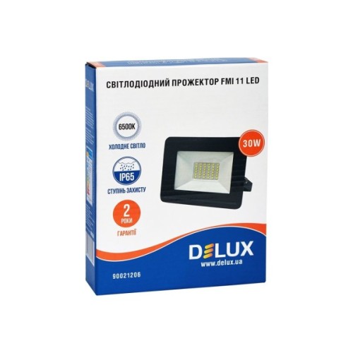 Прожектор Delux FMI 11 LED 30Вт 6500K IP65 (90021206)