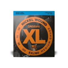 Струни для гітари D'Addario XL Nickel Wound Bass Medium (50-105) (EXL160)