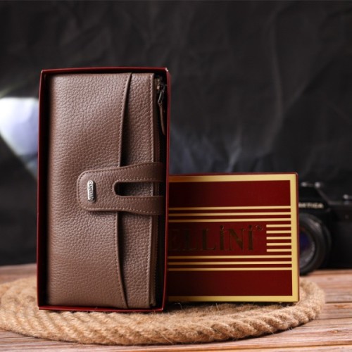 Гаманець Canpellini З натуральної шкіри Бежевий (21634)