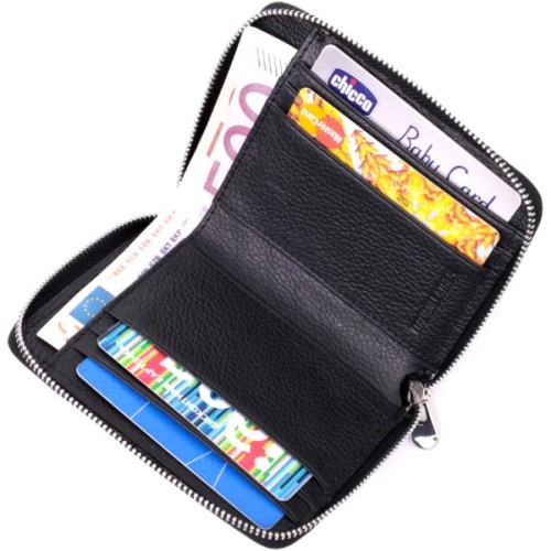 Гаманець ST Leather Шкіряний Чорний (19483)