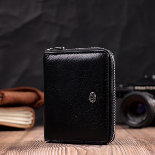 Гаманець ST Leather Шкіряний Чорний (19483)