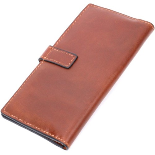 Гаманець Grande Pelle З натуральної шкіри Коричневий (11660)