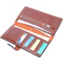 Гаманець Grande Pelle З натуральної шкіри Коричневий (11660)