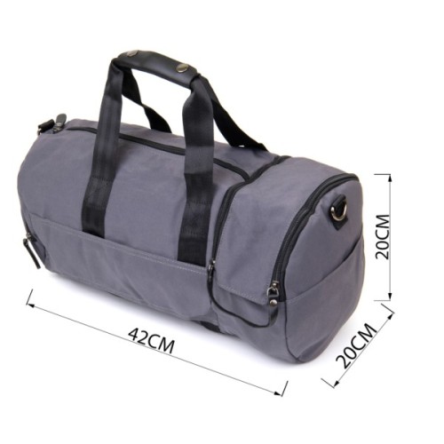 Сумка Vintage Спортивна текстильна Сіра (20641)