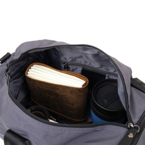 Сумка Vintage Спортивна текстильна Сіра (20641)