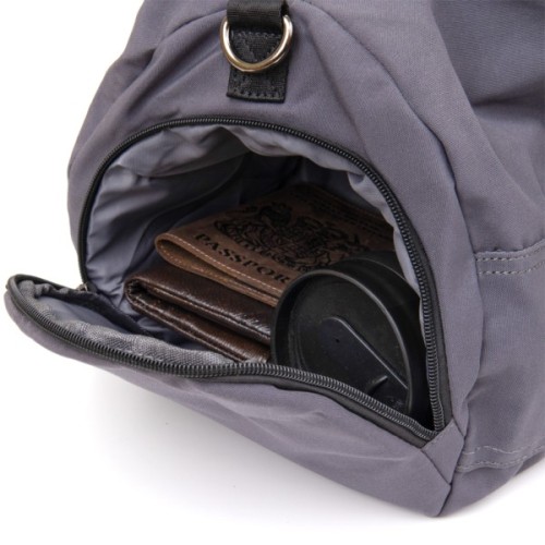 Сумка Vintage Спортивна текстильна Сіра (20641)