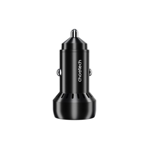 Зарядний пристрій Choetech USB-C+USB-A 60W QC3.0/PD/PPS black (TC0014-BK)
