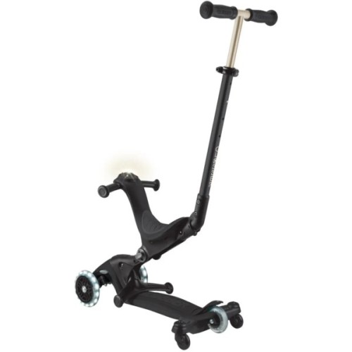 Самокат Globber Go Up Deluxe Lights 5 в 1 колеса з підсвіткою Чорний (646-720-2)