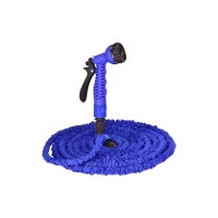 Шланг для поливу Voltronic 25-75м/250ft + розпилювач, насадка на кран, Blue/Green, Box (Garden hose 25-75)