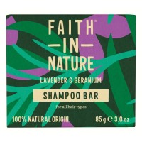 Твердий шампунь Faith in Nature Натуральний З лавандою та геранню 85 г (708002300400)