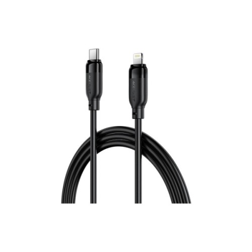 Дата кабель USB 2.0 AM to Lightning 2.0m 30W TPU black Acefast (6974316286288)