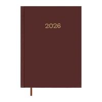 Тижневик Buromax датований 2026 MONOCHROME A5 бордовий (BM.2160-13)