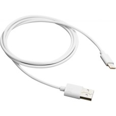 Дата кабель USB 2.0 AM to USB-C 1.0m white Canyon (CNE-USBC1W)