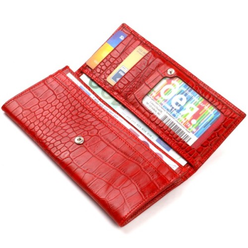 Гаманець Canpellini З натуральної шкіри Червоний (21827)