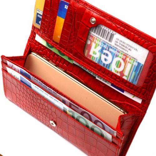 Гаманець Canpellini З натуральної шкіри Червоний (21827)