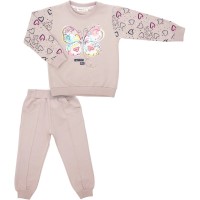 Спортивний костюм дитячий Breeze з метеликом (22103-98G-beige)