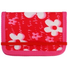 Гаманець дитячий Cool For School багатофункційний на гумці "Квіти", рожевий (CF86317)