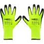 Захисні рукавиці Neo Tools утеплені, латексне покриття, поліестер, р.10, зелено чорні (97-613-10)