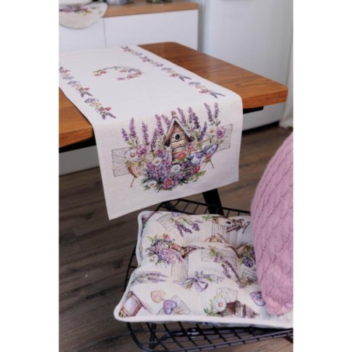 Подушка на стілець Прованс Лавандовий садочок 40 х 40 см (044352)