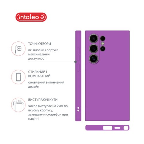 Чохол до мобільного телефона Intaleo Silicone Samsung Galaxy S24 Ultra Violet (1283126600418)