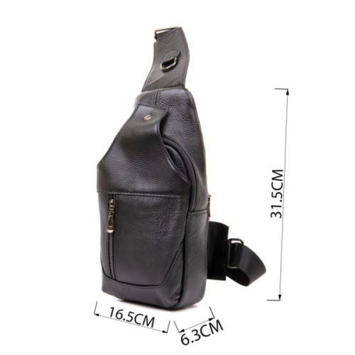 Сумка Vintage Крос боді Чорна (20403)