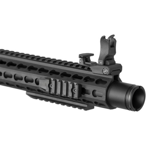 Гвинтівка страйкбольна Evolution Recon 10" Amplified Carbontech AEG Black (SL-1006)