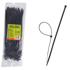 Стяжка Alloid 3.6х250мм, пластик, 100шт./уп., чорний (PC-36250B) Стяжка Alloid 3.6х250мм, пластик, 100шт./уп., чорний (PC-36250B)