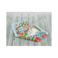 Рушник Руно вафельний набивний Великдень блакитний 45х60 см (205.15_Великдень блакитний_3)