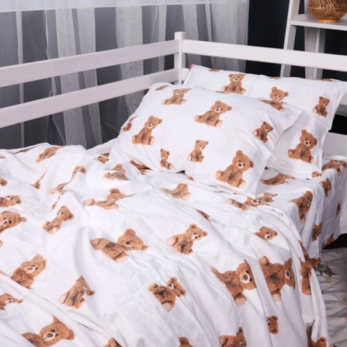 Постільна білизна MirSon 017 Teddy Фланель 2x143x210 Сімейний (2200009655593)