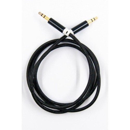 Кабель мультимедійний 3.5mm M to 3.5mm M 1.0m black Dengos (AUDIO-NTK-BLACK)