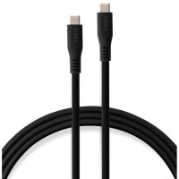 Дата кабель USB-C to USB-C 2.0m UBS3.2 Gen2 10G 240W Chip Silicon Black Vinga (VCPDCCC3242SB)