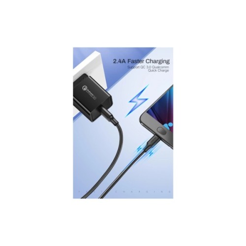 Дата кабель USB 2.0 AM to Micro 5P 0.25m 2A US289 black Ugreen (60134)