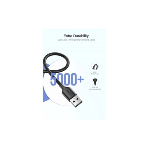 Дата кабель USB 2.0 AM to Micro 5P 0.25m 2A US289 black Ugreen (60134)