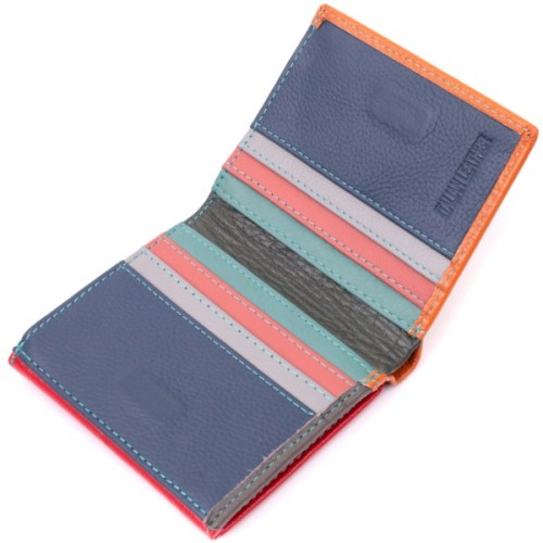 Гаманець ST Leather З натуральної шкіри Різнобарвний (19509)