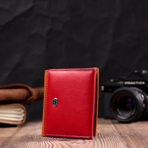 Гаманець ST Leather З натуральної шкіри Різнобарвний (19509)