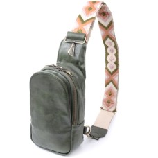 Сумка Vintage Через плече з екошкіри Зелена (22791)