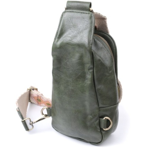 Сумка Vintage Через плече з екошкіри Зелена (22791)