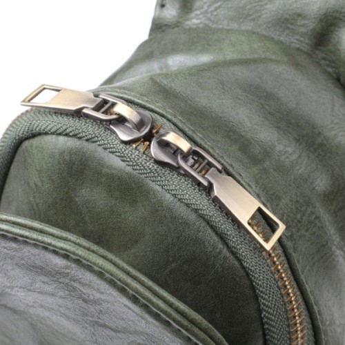 Сумка Vintage Через плече з екошкіри Зелена (22791)