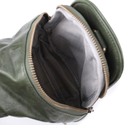 Сумка Vintage Через плече з екошкіри Зелена (22791)