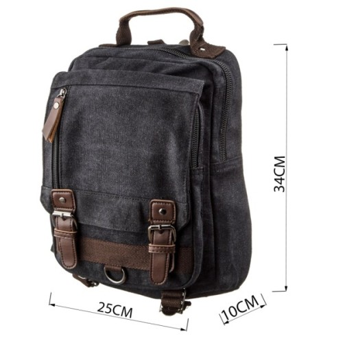 Сумка Vintage На одне плече Чорна (20143)