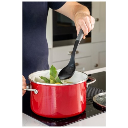 Ложка кухарська KitchenAid Coreline для сервіровки, 34 см, сіра (KAS003OHCGG)